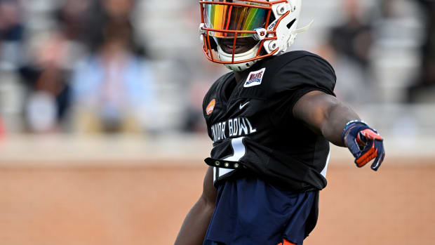 Roger McCreary at Senior Bowl Practice on Tuesday, Feb. 1, 2022 in Mobile, AL .Todd Van Emst/AU Athletics
